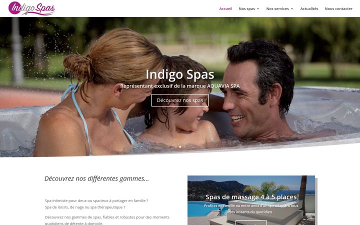 Screenshot of indigo-spas.fr