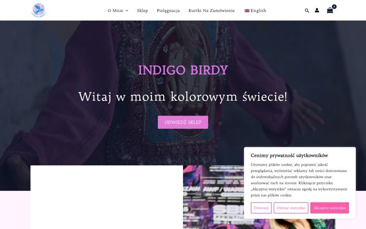 Screenshot of indigobirdy.com