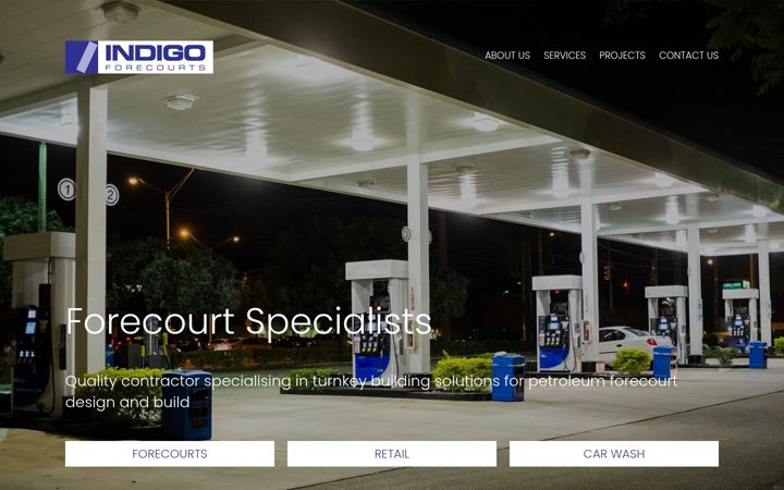 Screenshot of indigoforecourts.co.uk