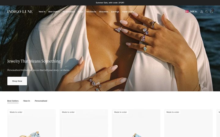 Screenshot of indigolune.com