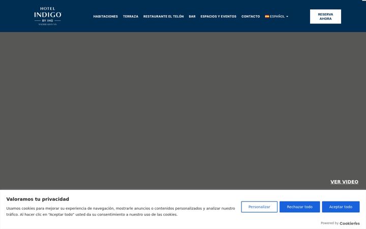 Screenshot of indigomadrid.com
