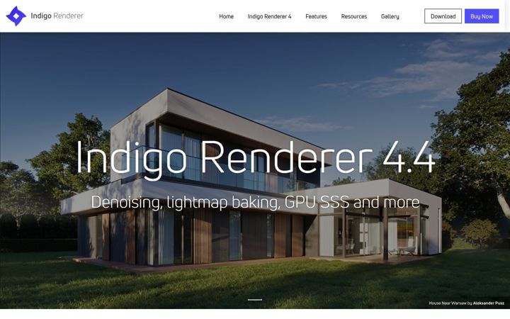 Screenshot of indigorenderer.com