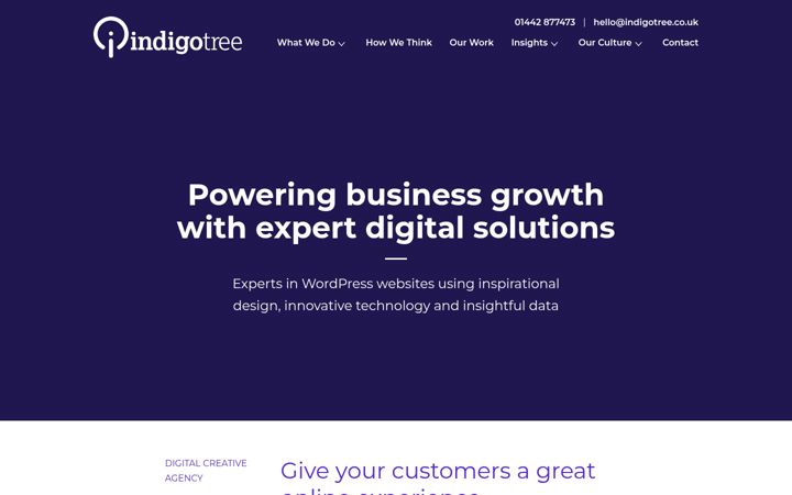 Screenshot of indigotree.co.uk