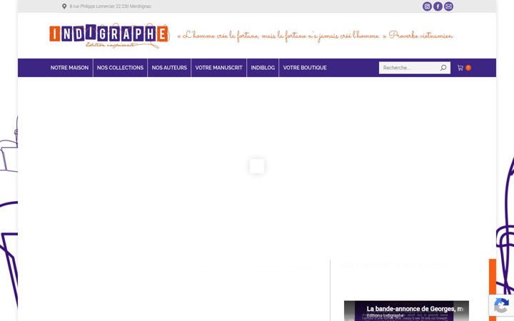 Screenshot of indigraphe.fr