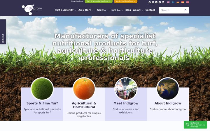 Screenshot of indigrow.com