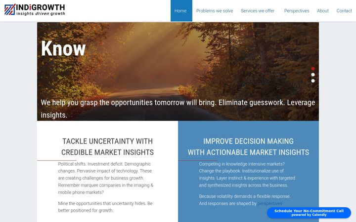 Screenshot of indigrowth.com