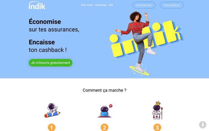Screenshot of indik.fr