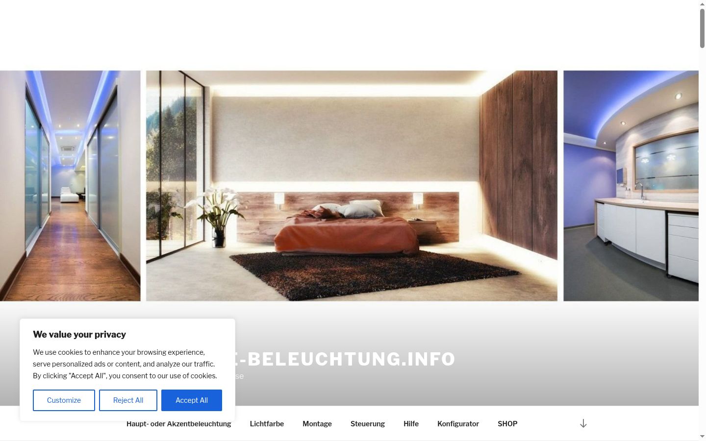 Capture d'écran de la bannière de consentement affichée avant toute interaction