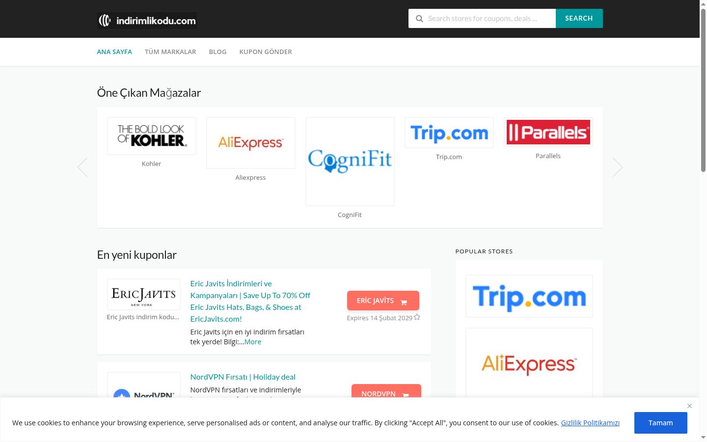 Screenshot tal-banner tal-kunsens muri qabel kwalunkwe interazzjoni
