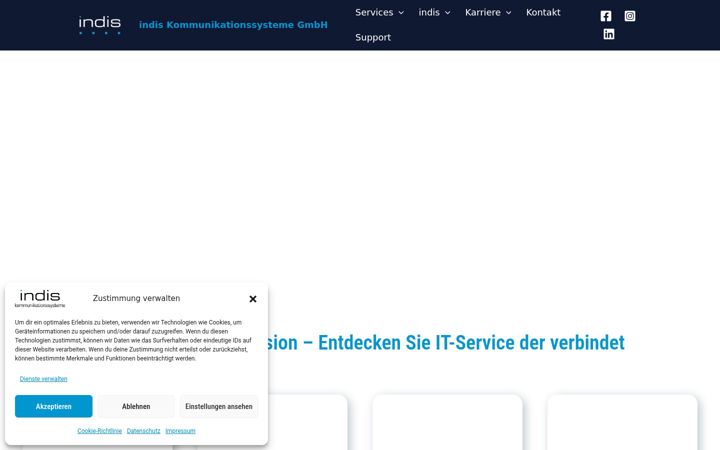 Screenshot of indis.de