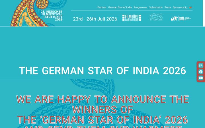 Screenshot of indisches-filmfestival.de