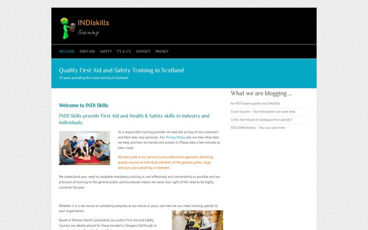Screenshot of indiskills.com