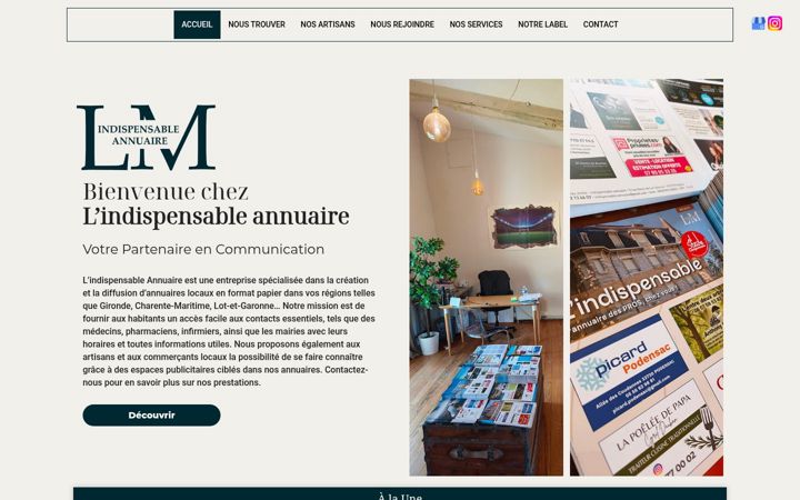 Screenshot of indispensable-annuaire.fr