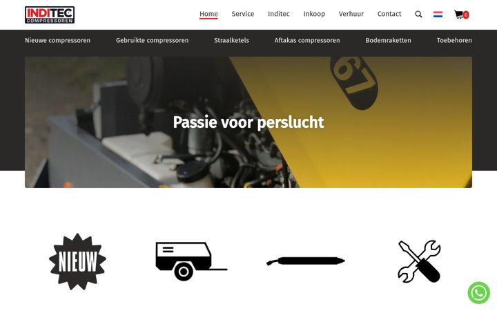 Screenshot of inditec.nl