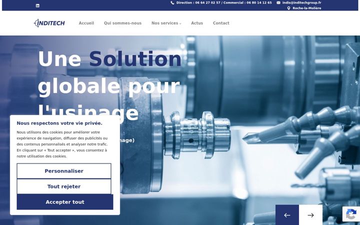Screenshot of inditechgroup.fr