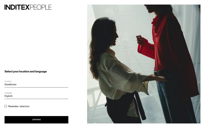 Screenshot of inditexcareers.com