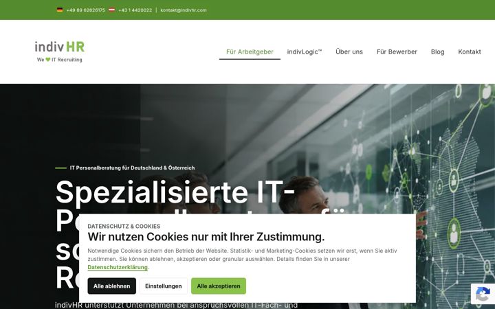 Screenshot of indivhr.com