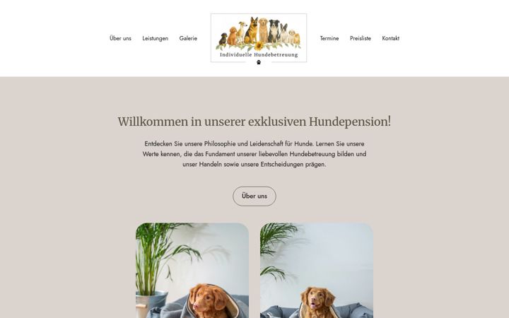 Screenshot of individuelle-hundebetreuung.de