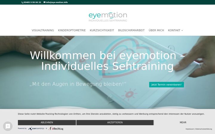 Screenshot of individuelles-sehtraining.de