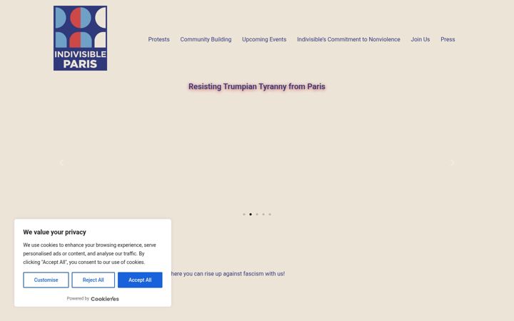 Screenshot of indivisibleparis.org