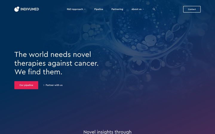 Posnetek zaslona indivumed.com