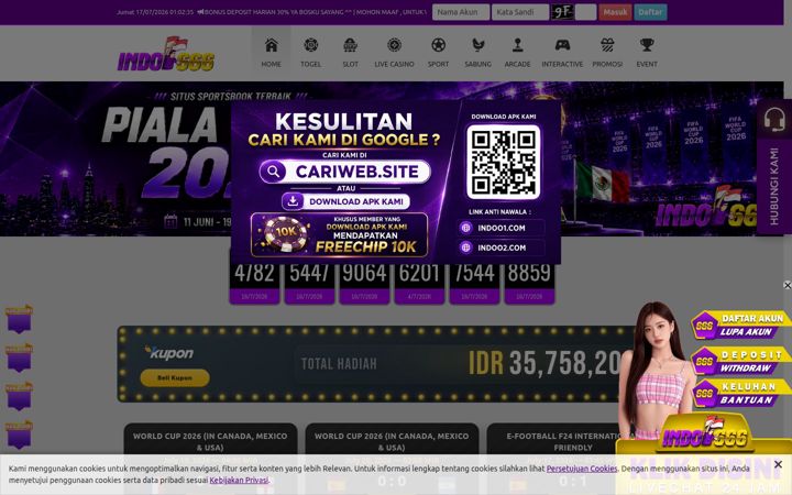 Screenshot of indo666.it.com