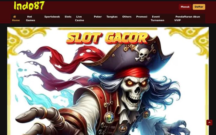 Screenshot of indo87.com