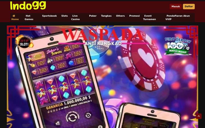 Screenshot of indo99slot.org
