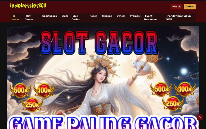 Screenshot of indobetslot303.com