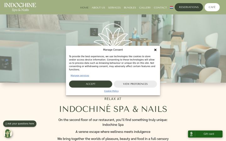 Screenshot of indochinespa.nl