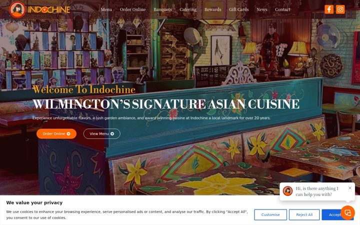 Screenshot of indochinewilmington.com