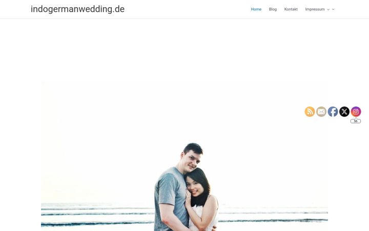 Screenshot of indogermanwedding.de