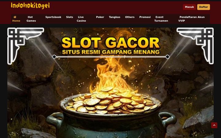 Screenshot of indohokitogel.com