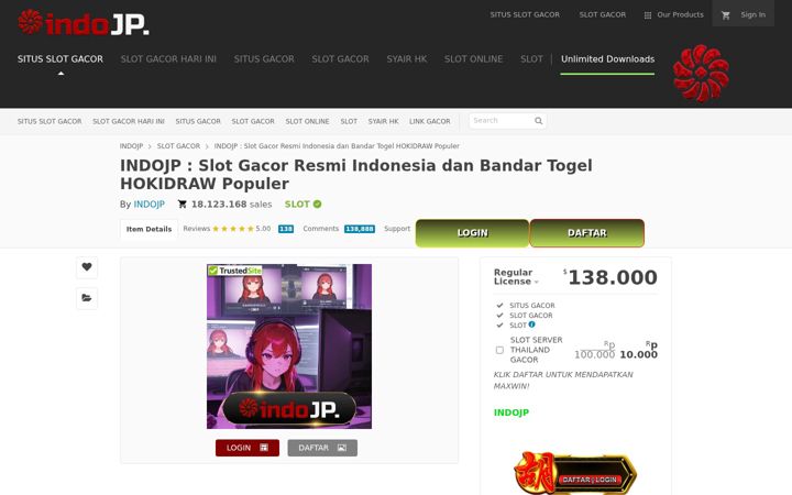 Screenshot of indojp-apk.com