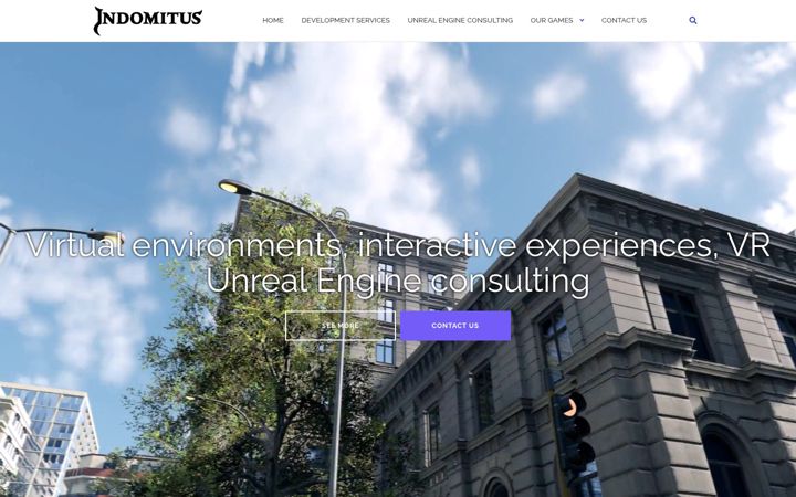 Screenshot of indomitusgames.com