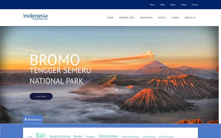 Screenshot of indonesia-tourism.com