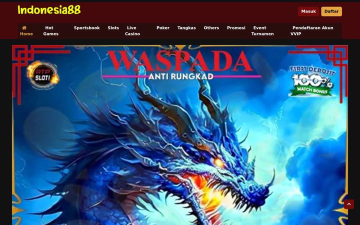 Screenshot of indonesia88.net