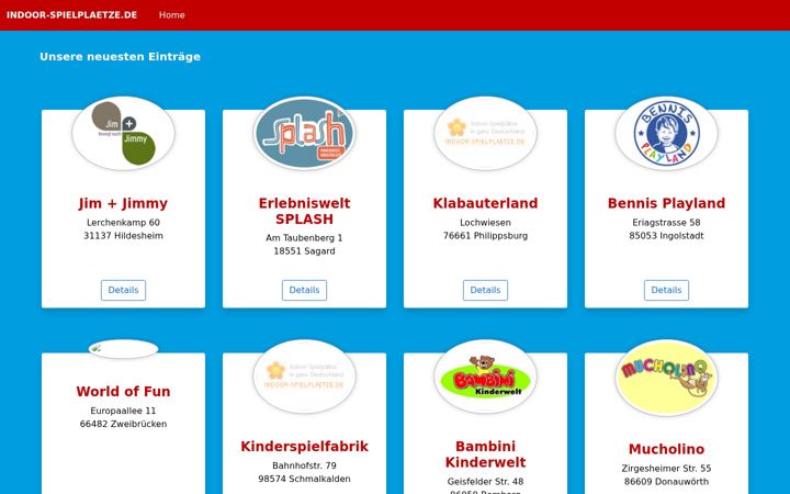 Screenshot of indoor-spielplaetze.de