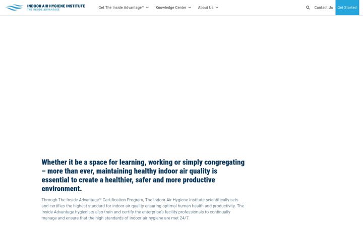 Screenshot of indoorairhygiene.org