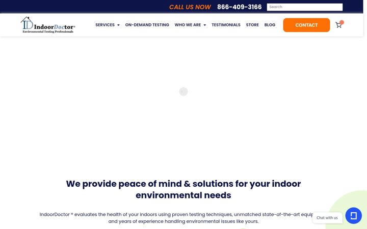 Screenshot of indoordoctor.com