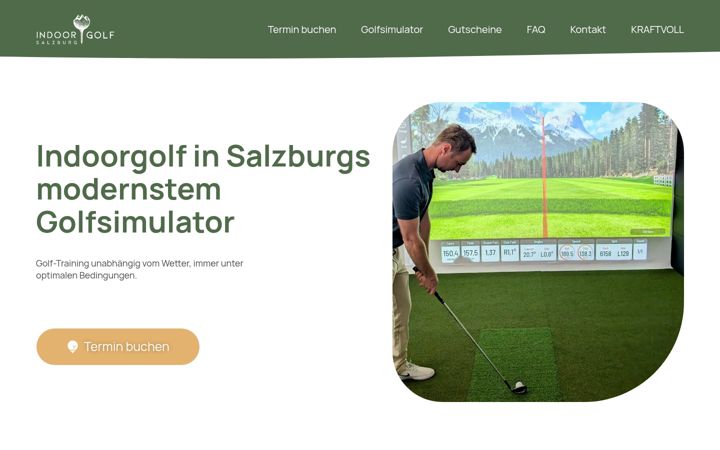 Screenshot of indoorgolf-salzburg.at