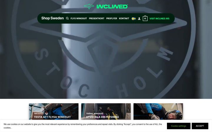 Screenshot of indoorwingsuit.com