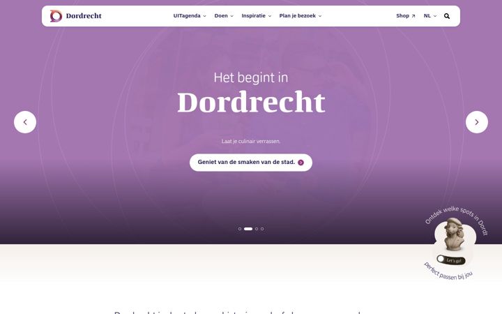 Snímek obrazovky indordrecht.nl