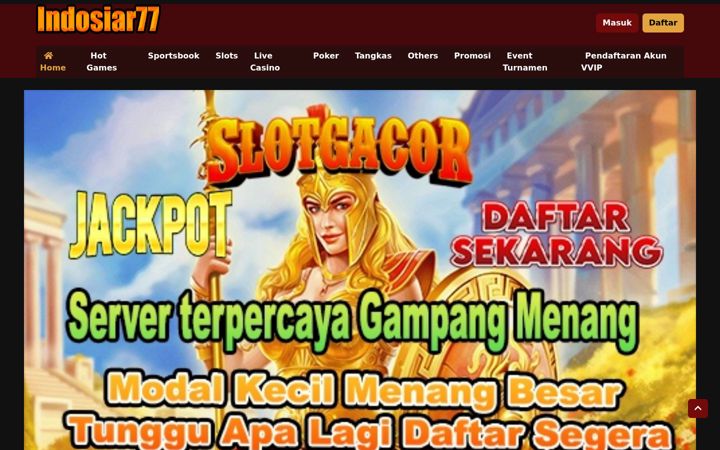 Screenshot of indosiar77.com
