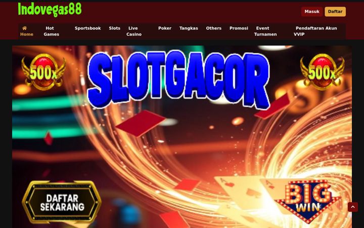 Screenshot of indovegas88.net