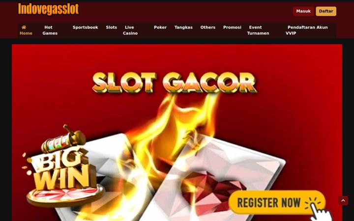 Screenshot of indovegasslot.com