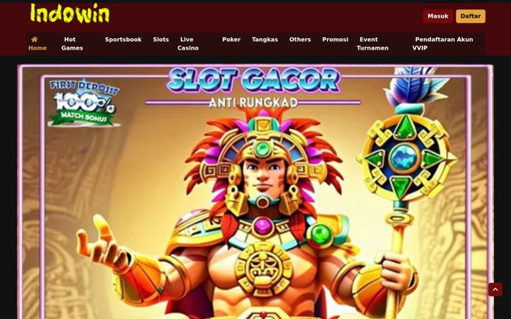 Screenshot of indowin-slot.com