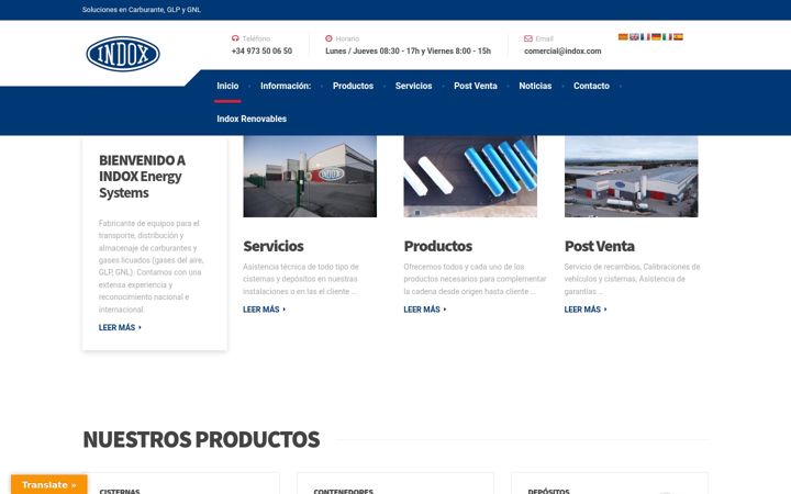 Screenshot of indox.com