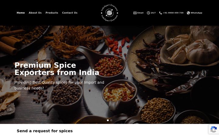 Screenshot of indoxpertoverseas.com
