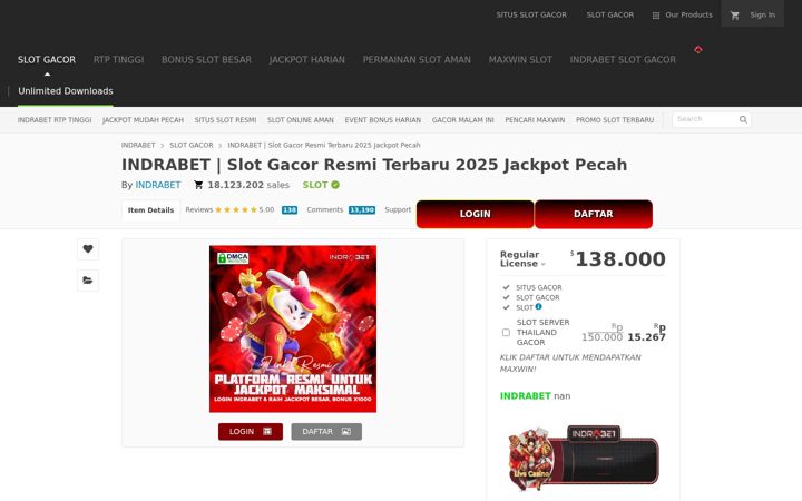Screenshot of indrabet8899.it.com
